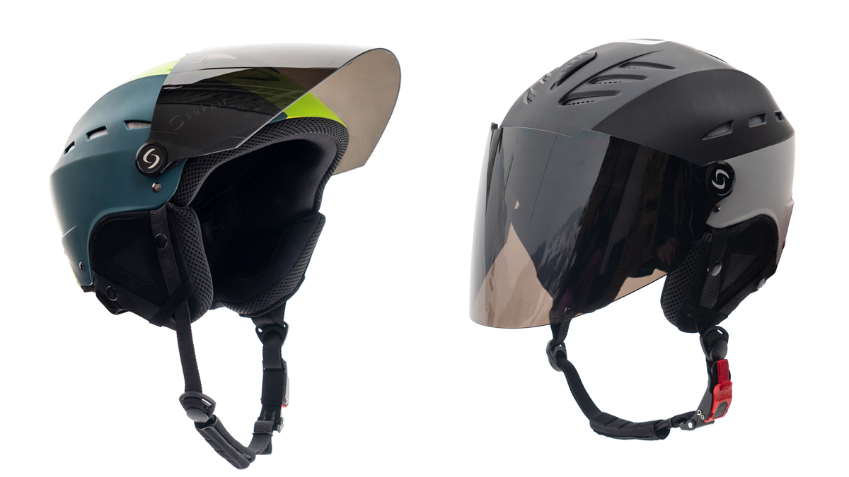 SupAir   PILOT HELMET  visir  grön  202302