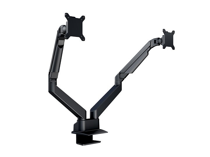 M VESA Gas Lift Arm Dual Side by Side HD Black