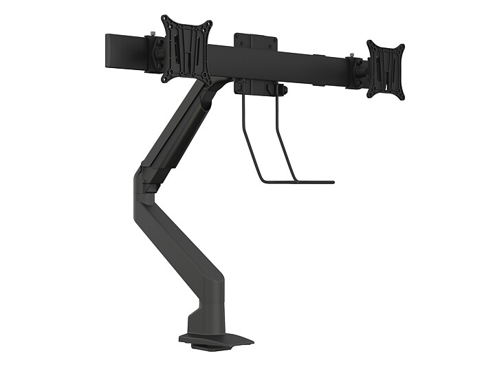 M VESA Gas Lift Arm Single Black w. Duo Crossbar