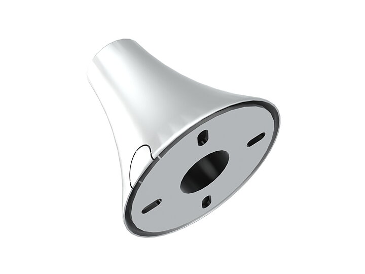 M Pro Series - Floor To Ceiling Plate Chrome