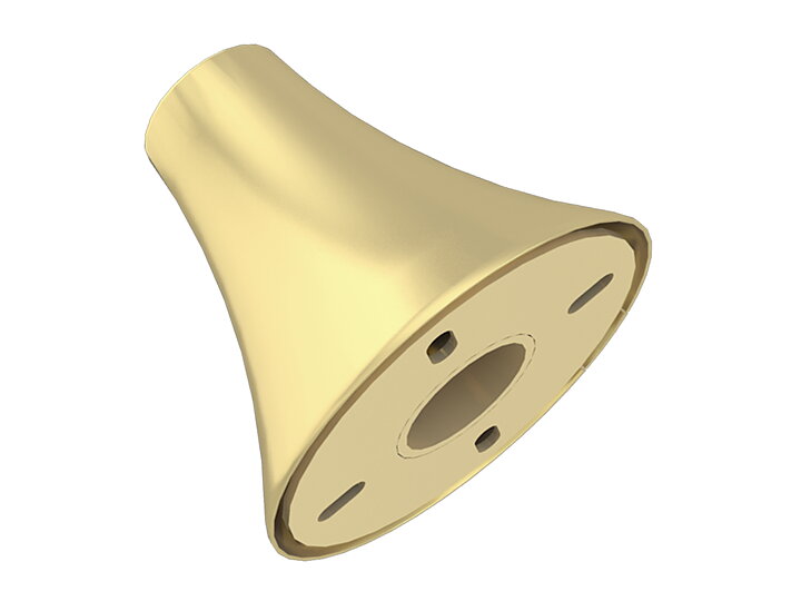 M Pro Series - Floor To Ceiling Plate Brass