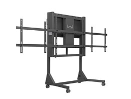 M Motorized Floorstand Pro Dual Screen Black SD