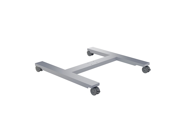 M Public Display Stand Wheelbase HD B2B Silver