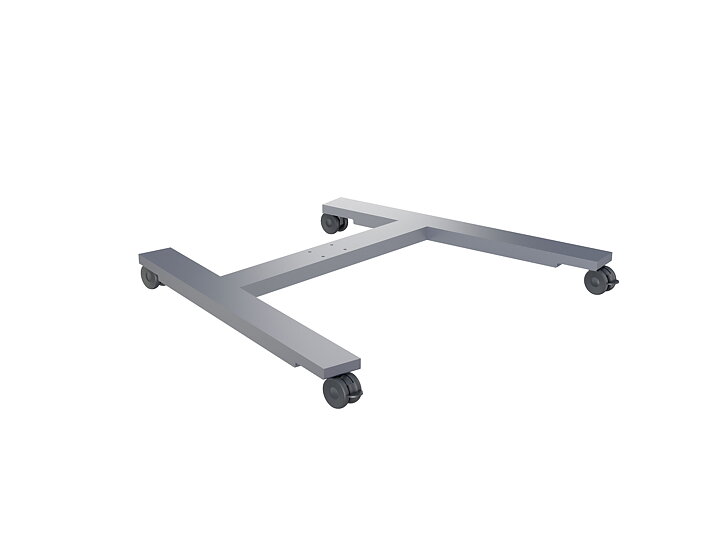 M Public Display Stand Wheelbase HD Silver