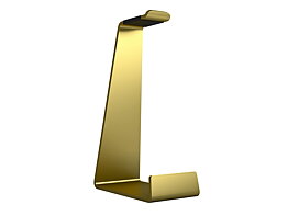 M Headset Holder Table stand Brass