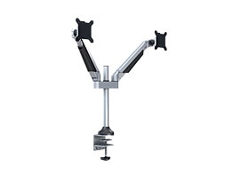 M VESA Gas Lift Arm Dual Silver