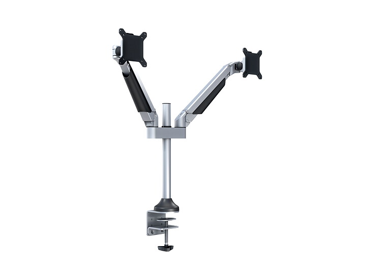 M VESA Gas Lift Arm Dual Silver