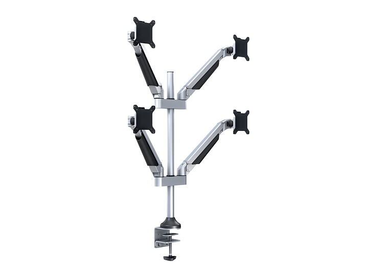 M VESA Gas Lift Arm Quad Silver