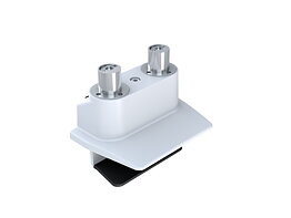 M Gas Lift Duo Desk Clamp White