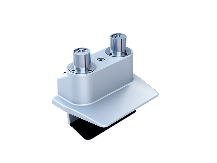 M Gas Lift Duo Desk Clamp Silver