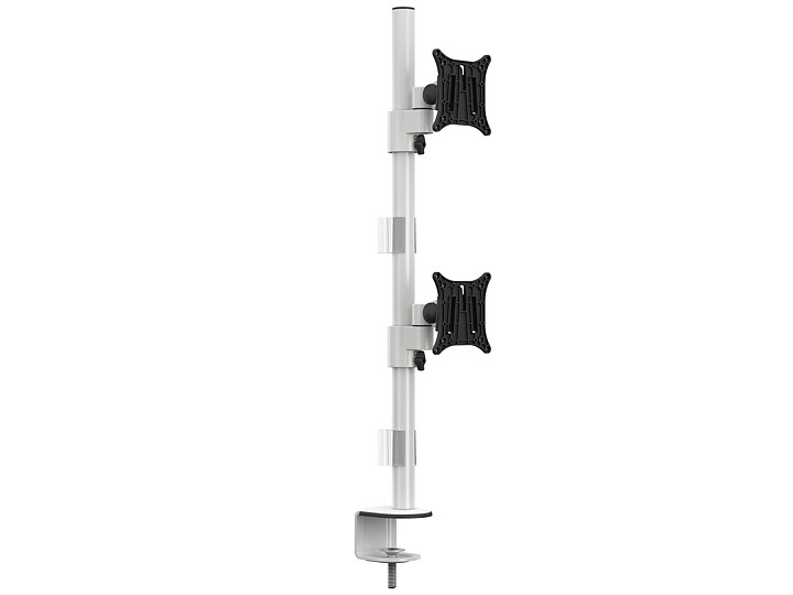 M VESA Deskmount Officeline Dual Vertical White
