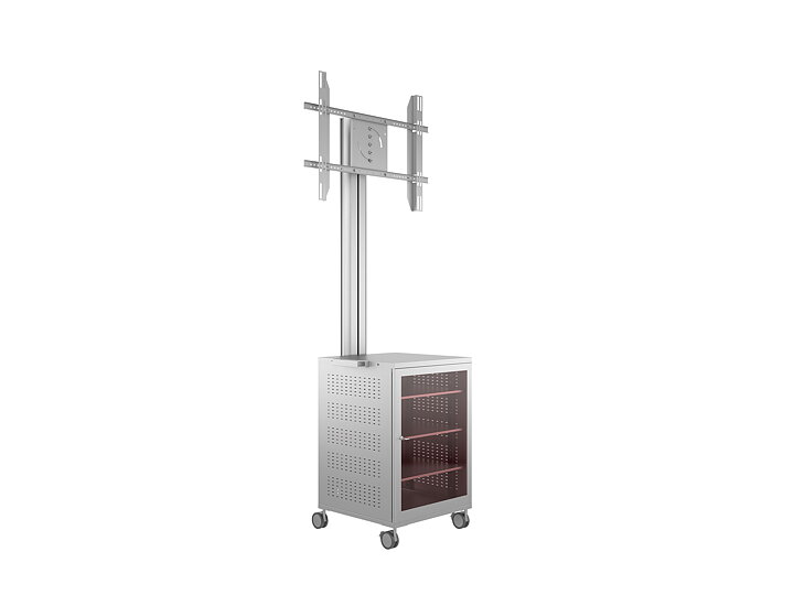 M Public Display Stand 180 Single MediaBox4 Silver