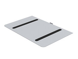 M Public Display Stand Shelf Silver