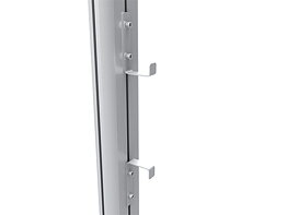 M Public Display Stand Cable Hooks Silver