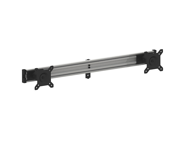 M Public Display Stand Dual Screen Mount 15"-32" Silver