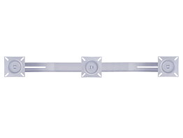 M Public Display Stand Triple Screen Mount 10"-24" Silver