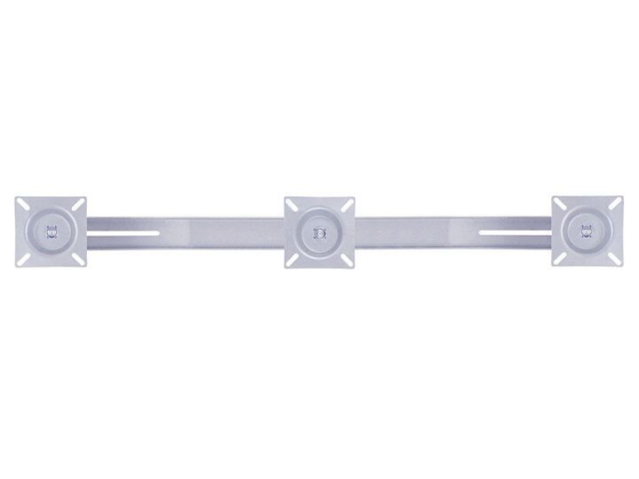 M Public Display Stand Triple Screen Mount 10"-24" Silver