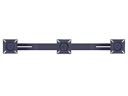 M Public Display Stand Triple Screen Mount 10"-24" Black