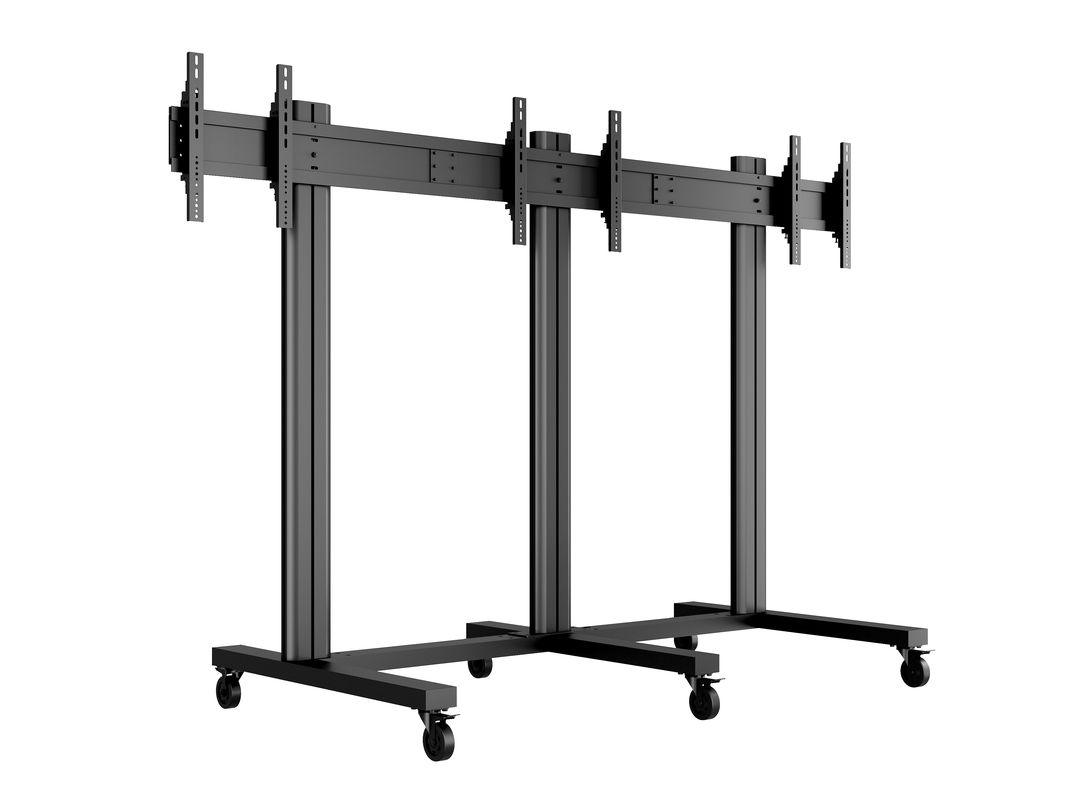 M Public Video Wall Stand 3screens 4055" Black Multibrackets