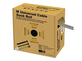 M Universal Cable Sock Roll Silver 55mm-W 50m-L