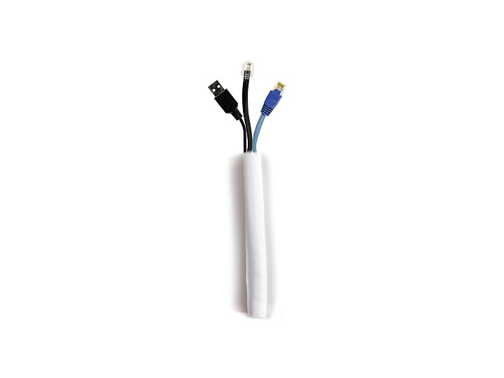 M Universal Cable Sock Self Wrapping 19mm White 25m