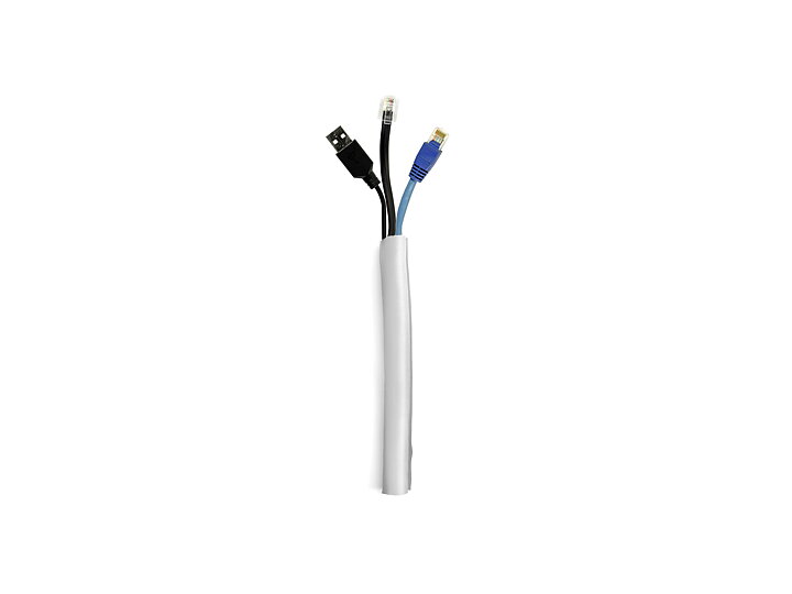 M Universal Cable Sock Self Wrapping 19mm Silver 25m