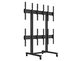 M Public Video Wall Stand Portrait 6-Screens 40-55'' Black