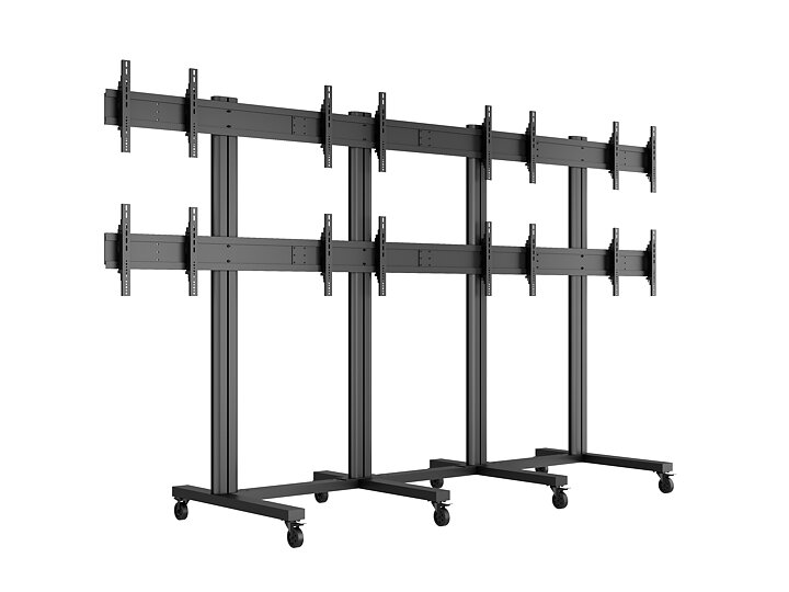 M Public Video Wall Stand 8-Screens 40-55'' Black