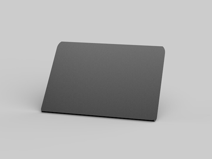 M A3 Brochure Shelf Public Display Stand Black