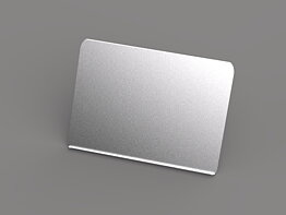 M A3 Brochure Shelf Public Display Stand Silver