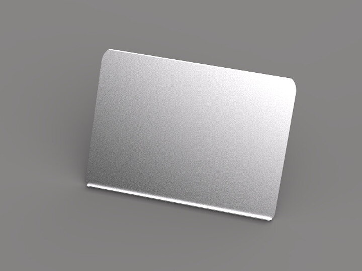 M A3 Brochure Shelf Public Display Stand Silver