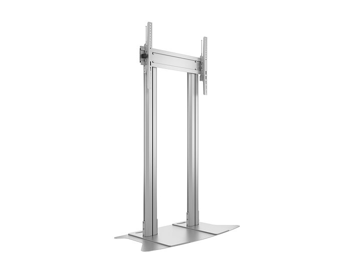 M Public Display Stand 180 Dual Pillar Floorbase Silver