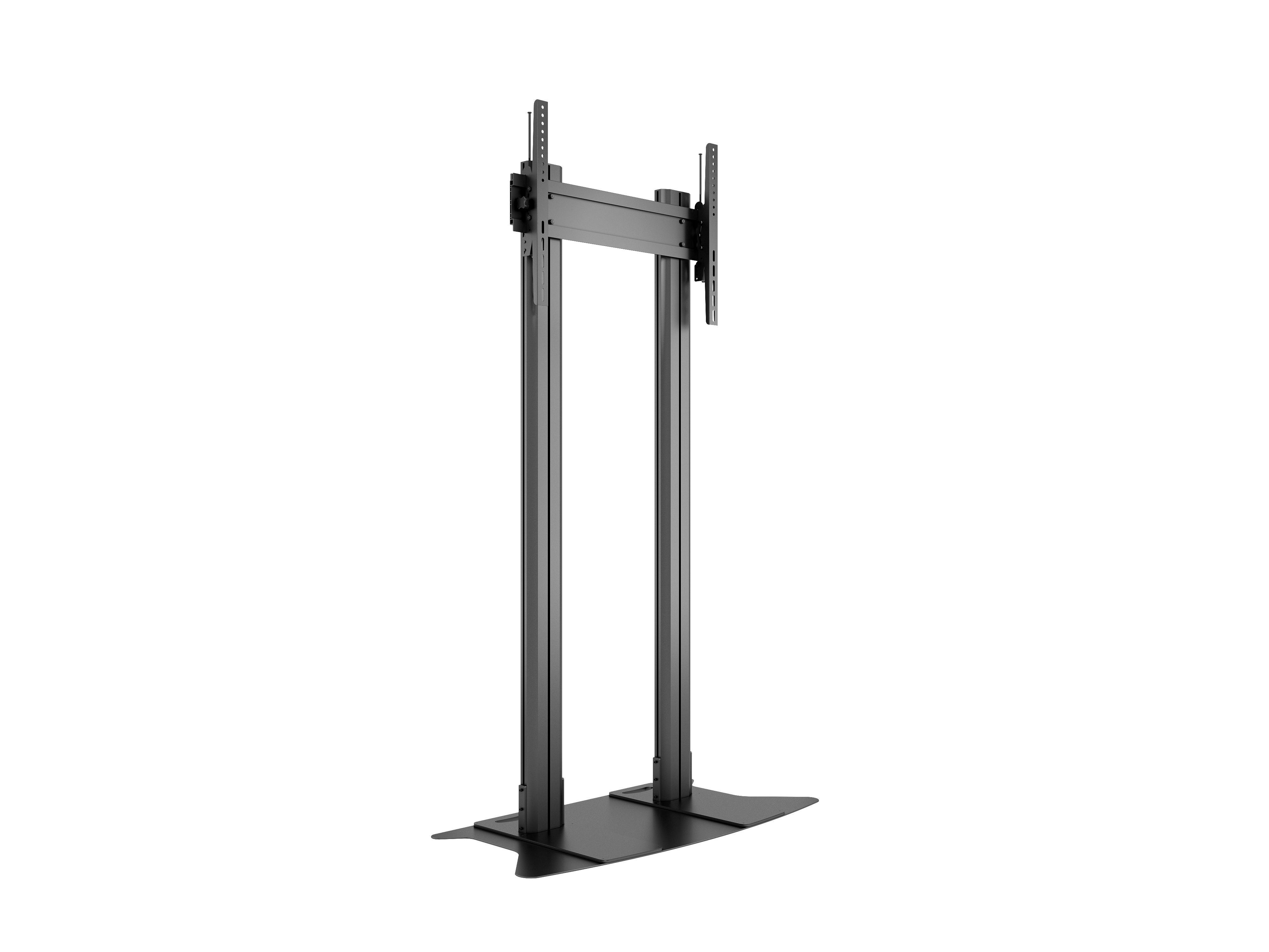 M Public Display Stand 210 Dual Pillar Floorbase Black - Multibrackets