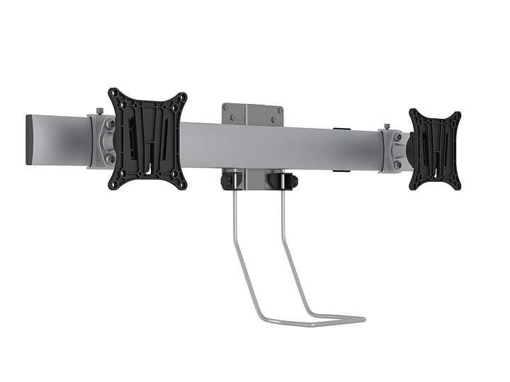 M VESA 75 100 Duo Crossbar with handle Silver