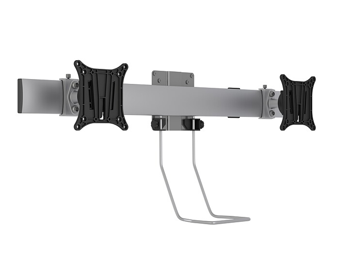 M VESA 75 100 Duo Crossbar with handle Silver