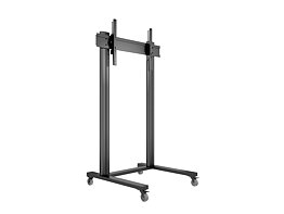 M Public Display Stand 210 Dual Pillar Wheelbase Black