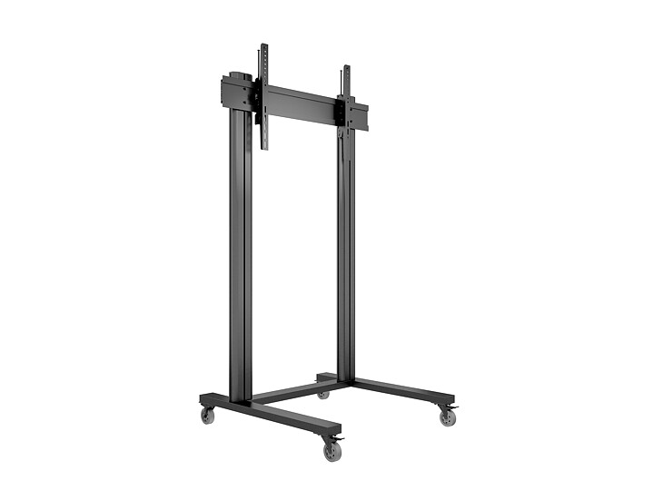 M Public Display Stand 210 Dual Pillar Wheelbase Black