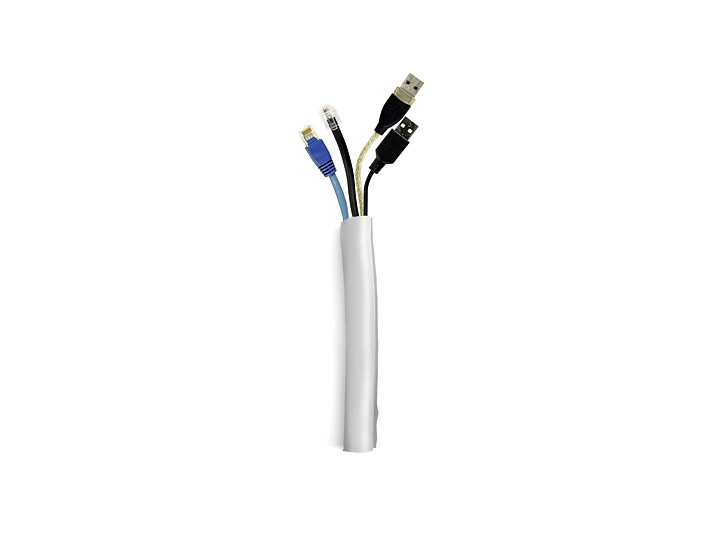 M Universal Cable Sock Self Wrapping 25mm Silver 25m