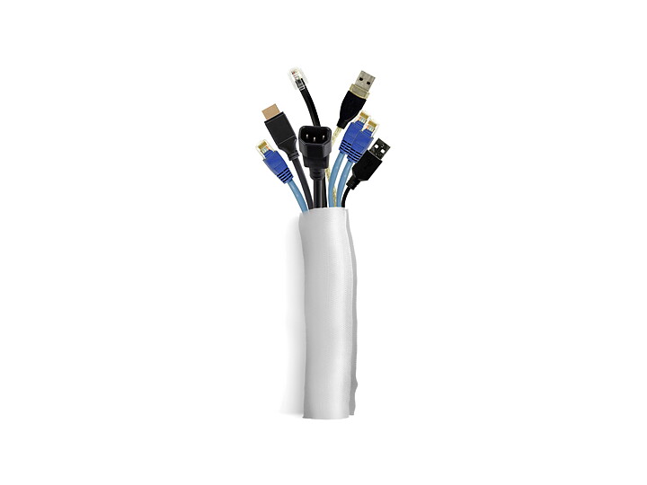 M Universal Cable Sock Self Wrapping 40mm Silver 25m