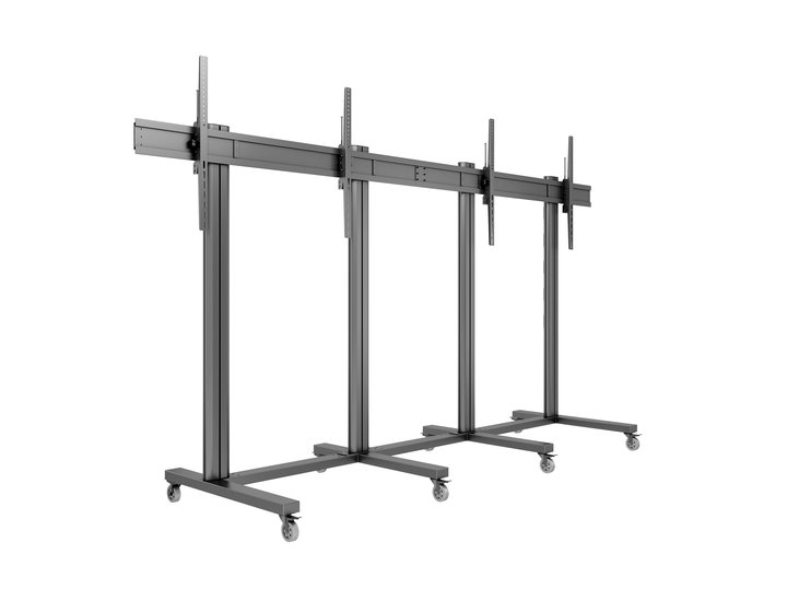 M Public Display Stand 210 Dual Screen 70"-110" Black