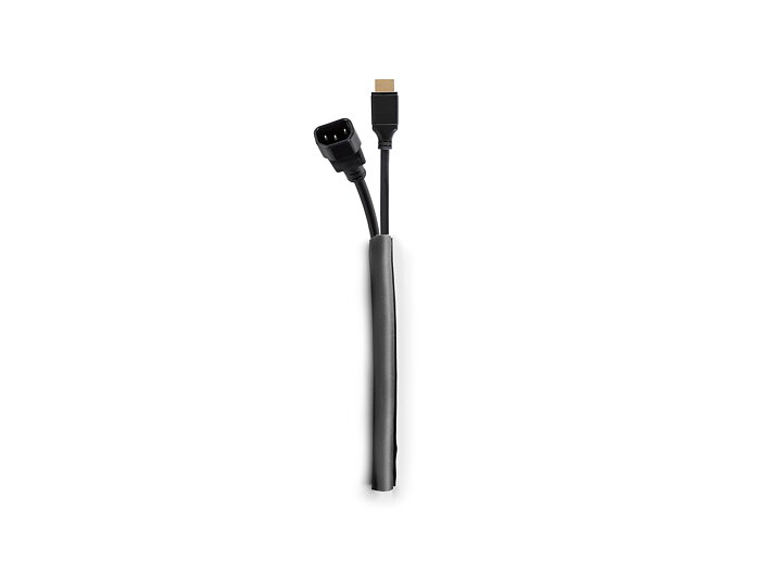 M Universal Cable Sock Self Wrapping 10mm Black 25m