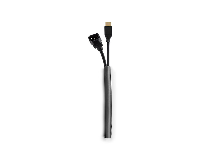M Universal Cable Sock Self Wrapping 10mm Black 25m