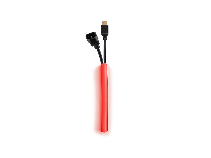 M Universal Cable Sock Self Wrapping 10mm Red 25m