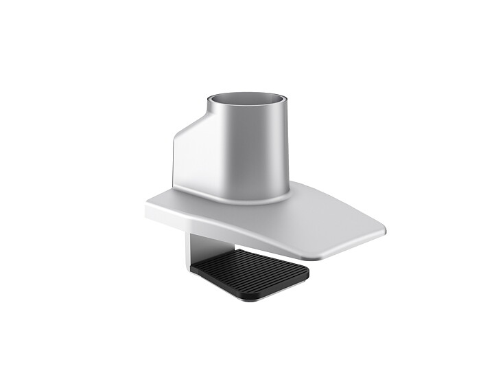 M Gas Lift Single Desk Clamp Silver