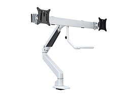 M VESA Gas Lift Arm w. Duo Crossbar 2 White