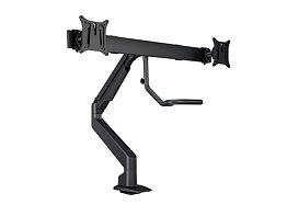 M VESA Gas Lift Arm w. Duo Crossbar 2 Black