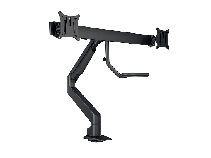 M VESA Gas Lift Arm w. Duo Crossbar 2 Black