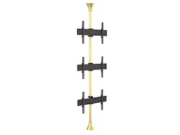 M Floor to Ceiling Mount Pro MBFC3U Brass
