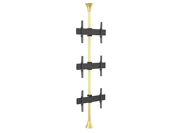 M Floor to Ceiling Mount Pro MBFC3U Brass