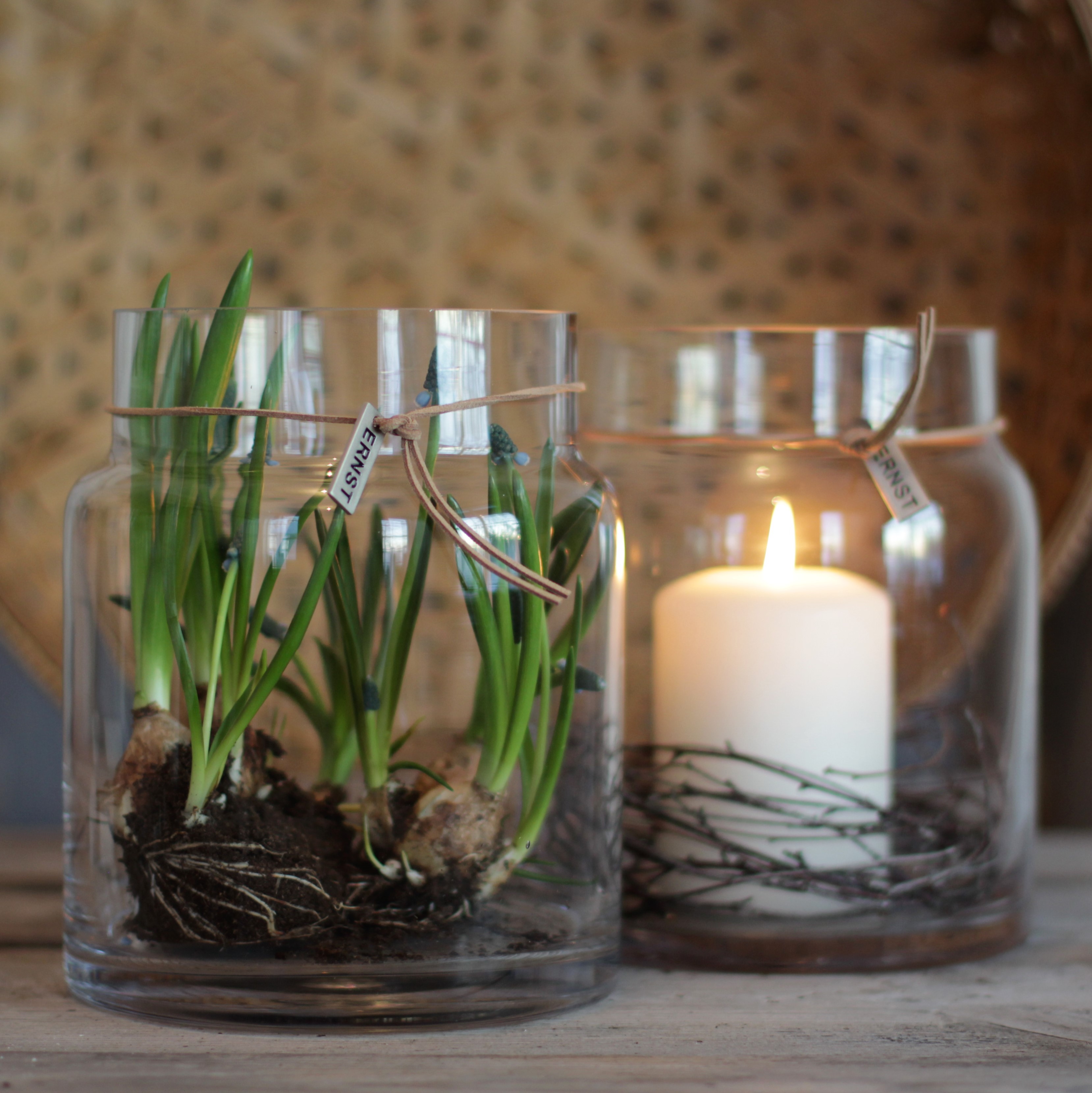 Glasvas rak låg ERNST - 6